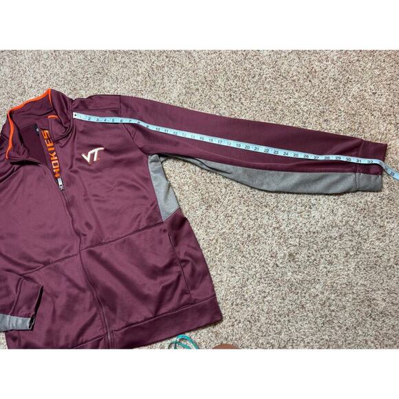 VINTAGE GEN 2 Virginia Tech Mens, size XL; Full zip jacket/sweatshirt, Hokies - Picture 6 of 14